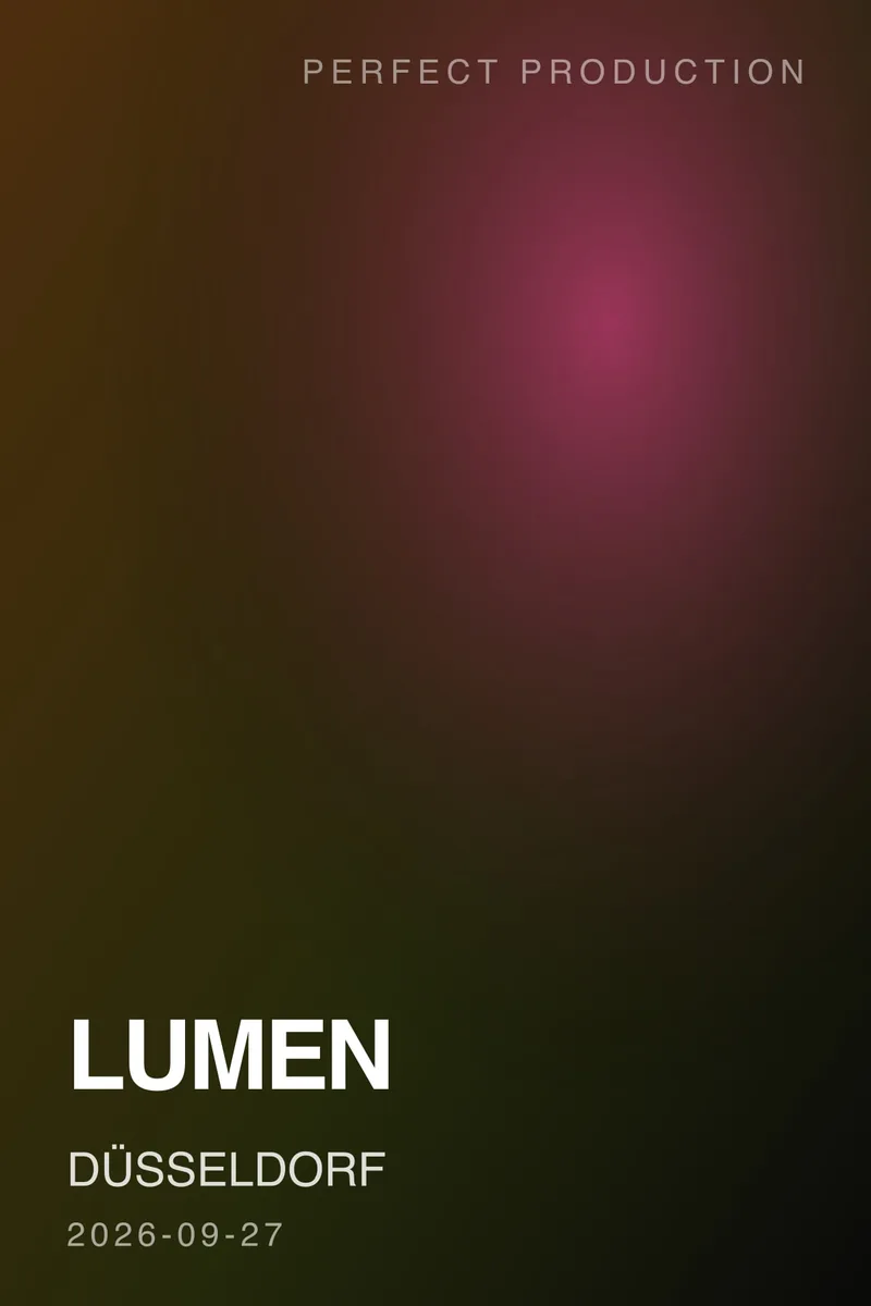Lumen – Düsseldorf poster