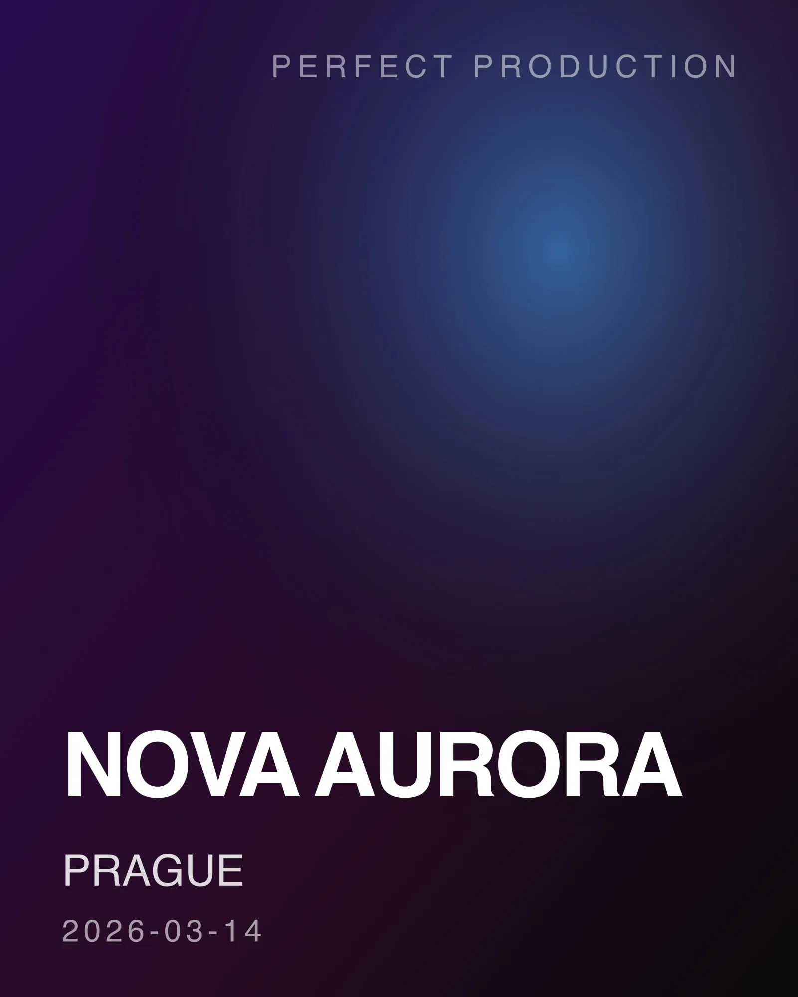 Nova Aurora – Prague poster
