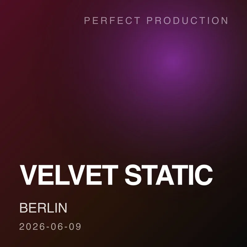 Velvet Static – Berlin poster